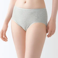 Sous‐Vêtements^Muji Culottes côtelées à taille haute pour femme