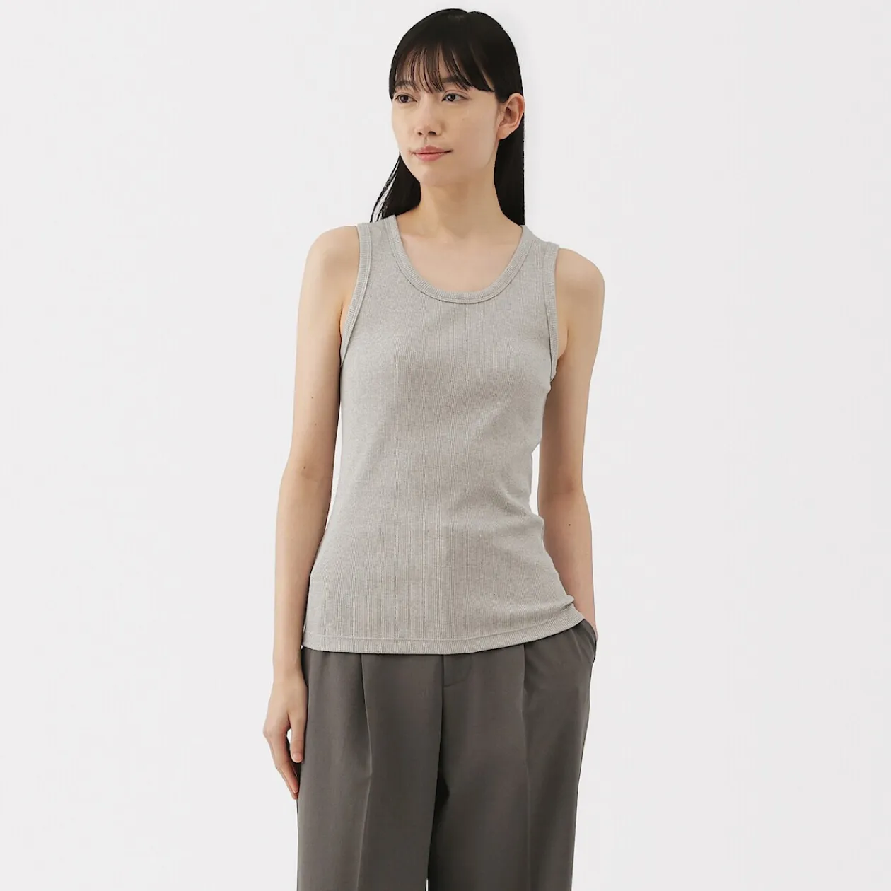 Hauts Et T‐Shirts^Muji Débardeur côtelé pour femme