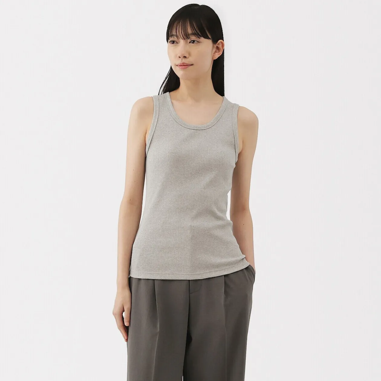 Hauts Et T‐Shirts^Muji Débardeur côtelé pour femme