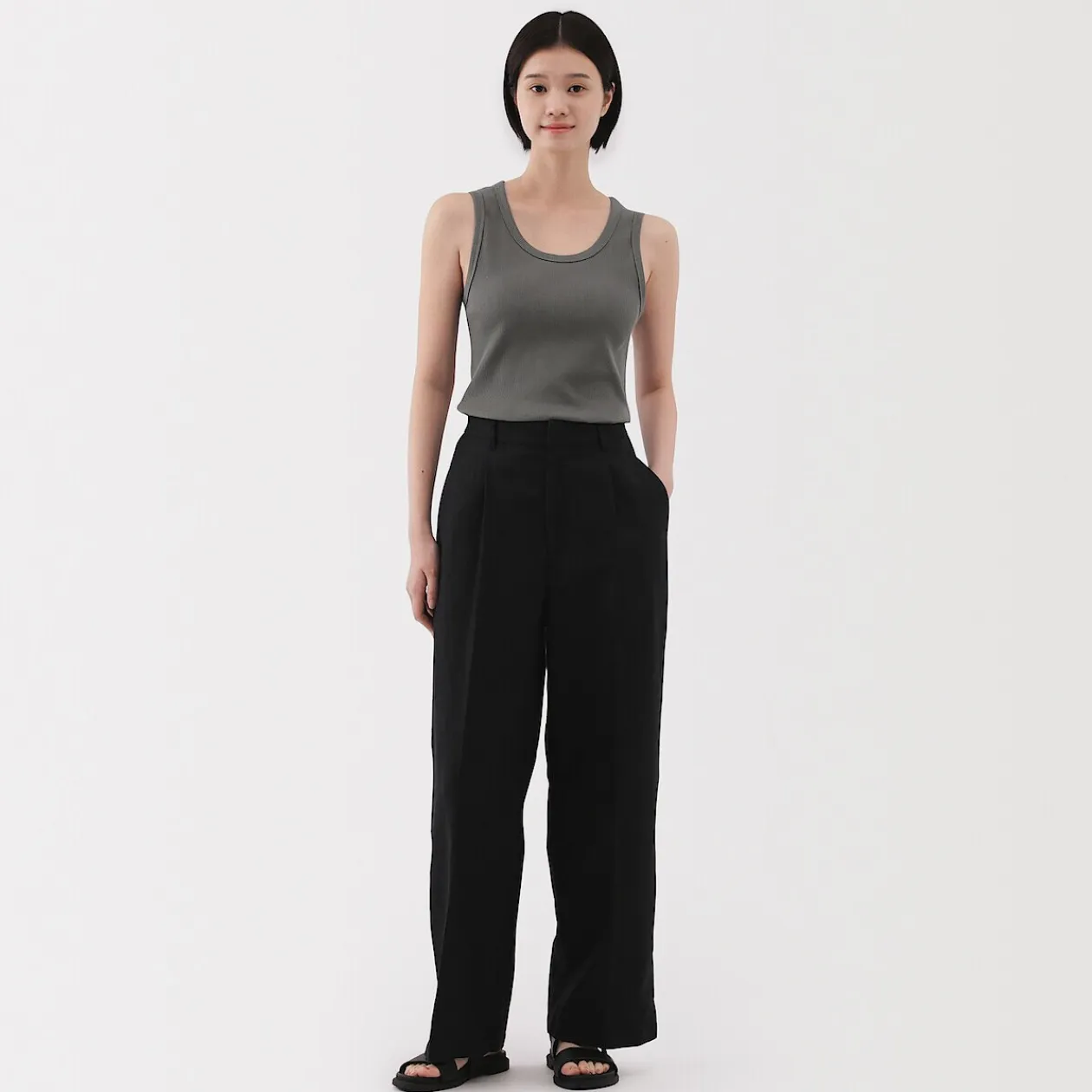 Hauts Et T‐Shirts^Muji Débardeur côtelé pour femme