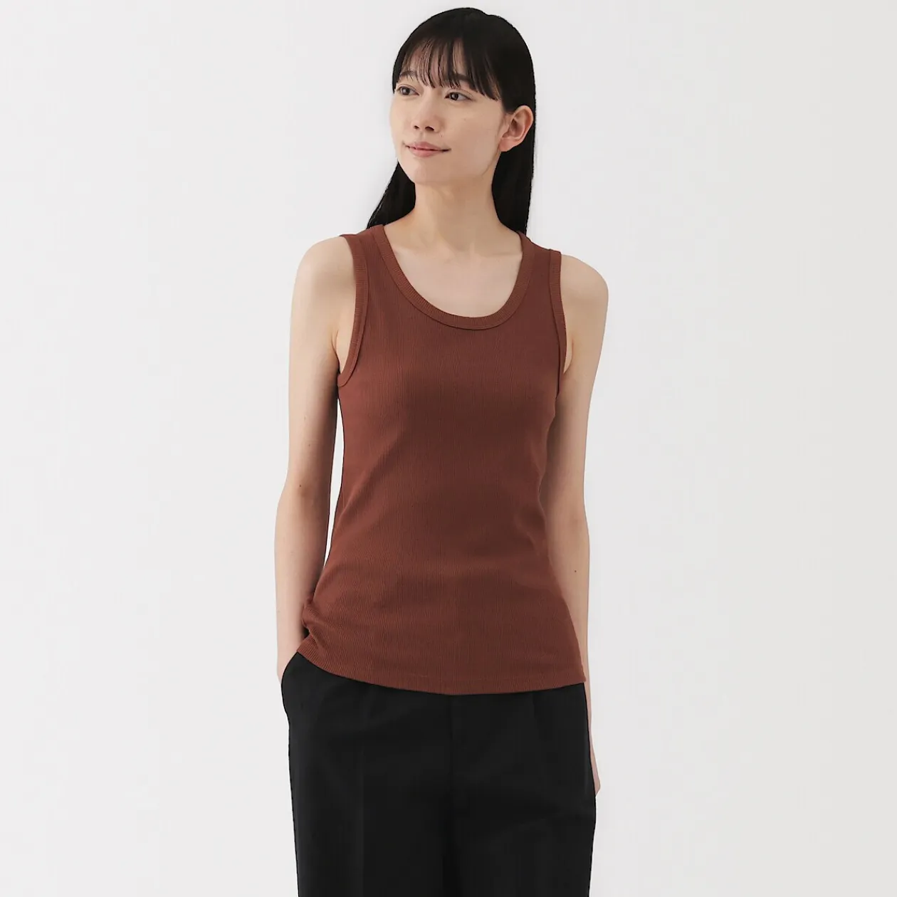 Hauts Et T‐Shirts^Muji Débardeur côtelé pour femme