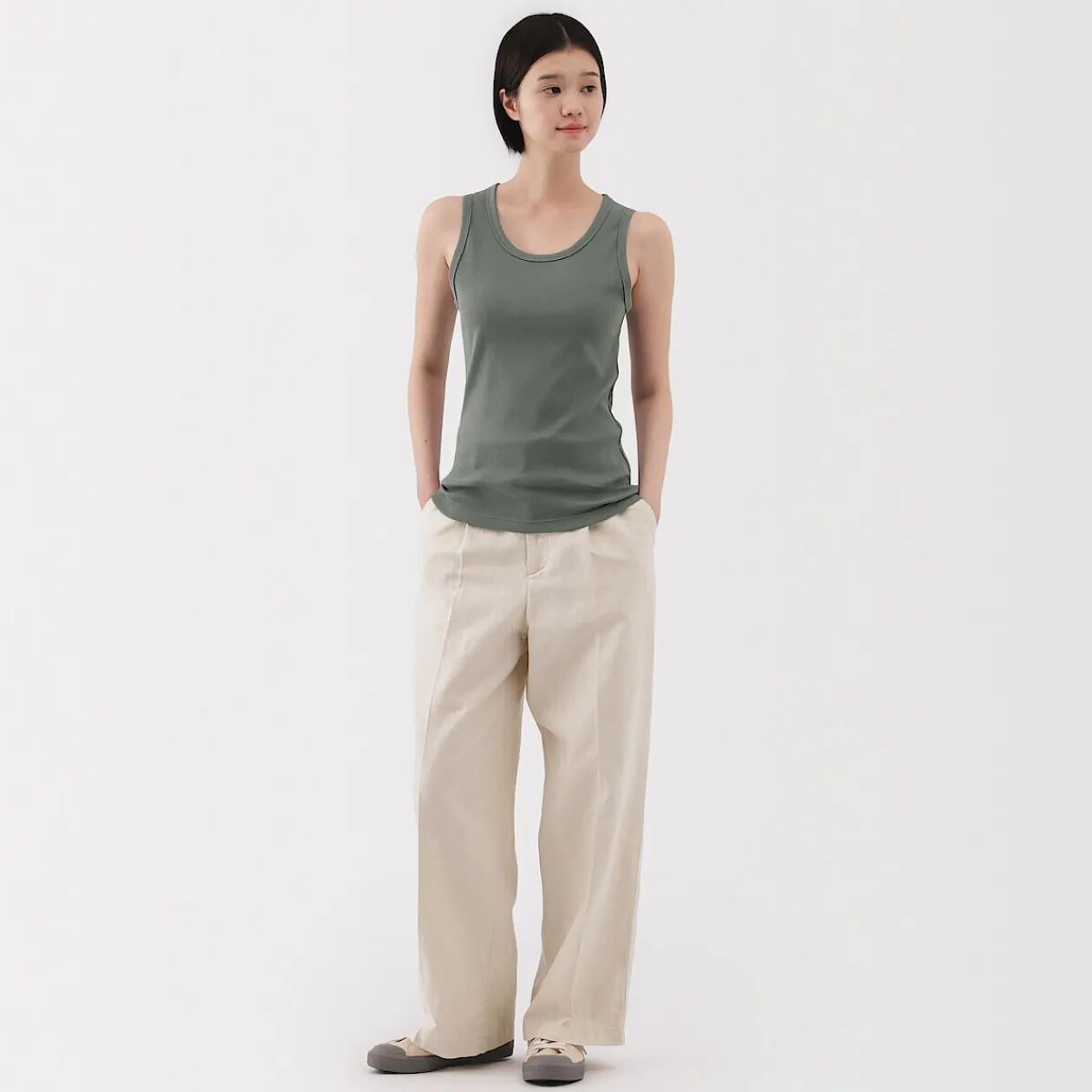 Hauts Et T‐Shirts^Muji Débardeur côtelé pour femme