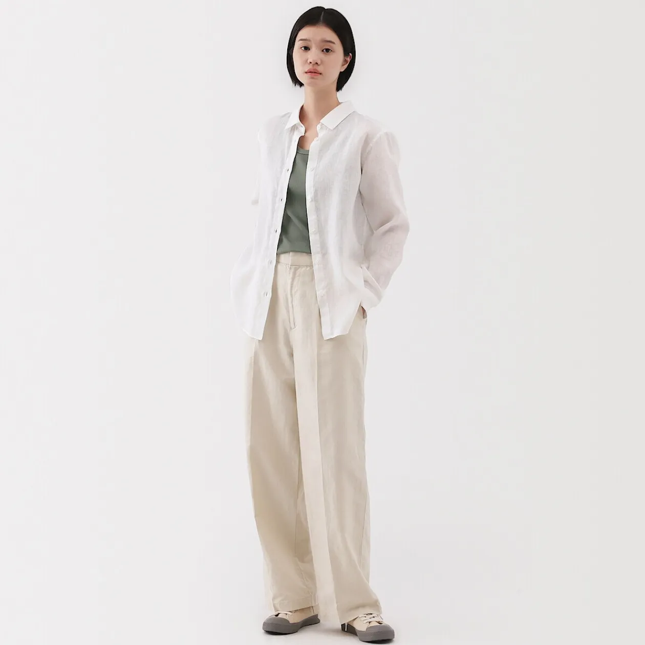 Hauts Et T‐Shirts^Muji Débardeur côtelé pour femme