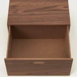 Étagères Modulables En Bois^Muji Demi Bloc‐tiroir en noyer ‐ 1 tiroir (Dont Eco‐part. 0,82 €)