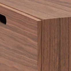 Étagères Modulables En Bois^Muji Demi Bloc‐tiroir en noyer ‐ 1 tiroir (Dont Eco‐part. 0,82 €)