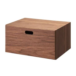 Étagères Modulables En Bois^Muji Demi Bloc‐tiroir en noyer ‐ 1 tiroir (Dont Eco‐part. 0,82 €)