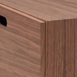 Étagères Modulables En Bois^Muji Demi Bloc‐tiroir en noyer ‐ 1 tiroir (Dont Eco‐part. 0,82 €)