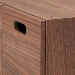 Étagères Modulables En Bois^Muji Demi Bloc‐tiroir en noyer ‐ 2 tiroirs (Dont Eco‐part. 0,82 €)