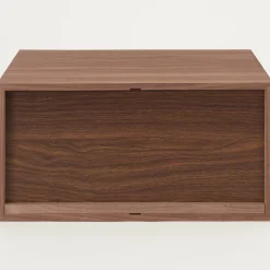 Étagères Modulables En Bois^Muji Demi Bloc‐tiroir en noyer ‐ 2 tiroirs (Dont Eco‐part. 0,82 €)