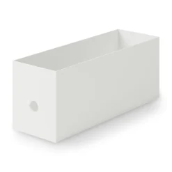 Petits Rangements En Polypropylène|Boîtes Et Rangement De Bureau^Muji Demi boîte archive grise en PP L10X P32X H12cm