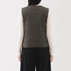 Vestes Et Manteaux^Muji Doudoune légère pliable en nylon recyclé sans manche sans col pour femme