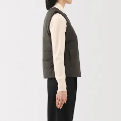 Vestes Et Manteaux^Muji Doudoune légère pliable en nylon recyclé sans manche sans col pour femme