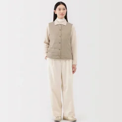 Vestes Et Manteaux^Muji Doudoune légère pliable en nylon recyclé sans manche sans col pour femme