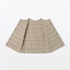Vestes Et Manteaux^Muji Doudoune légère pliable en nylon recyclé sans manche sans col pour femme