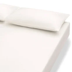 Draps De Lit^Muji Drap housse en coton délavé ‐ 160 x 200 x 18‐28 cm