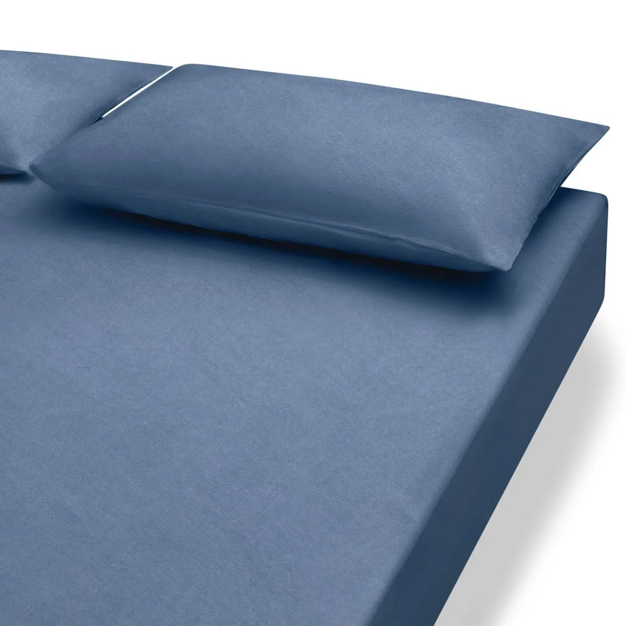 Draps De Lit^Muji Drap housse en coton délavé ‐ 160 x 200 x 18‐28 cm