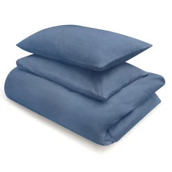 Draps De Lit^Muji Drap housse en coton délavé ‐ 160 x 200 x 18‐28 cm