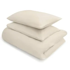 Draps De Lit^Muji Drap housse en coton délavé ‐ 180 x 200 x 18‐28 cm