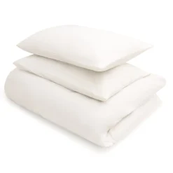 Draps De Lit^Muji Drap housse en coton délavé ‐ 180 x 200 x 18‐28 cm