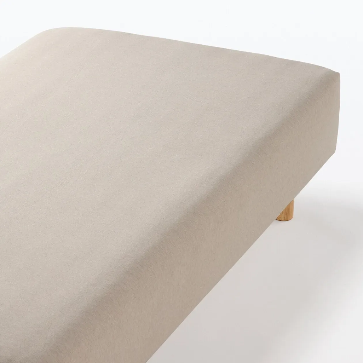 Draps De Lit^Muji Drap housse en jersey de coton ‐ 160 x 200 x 18‐28 cm