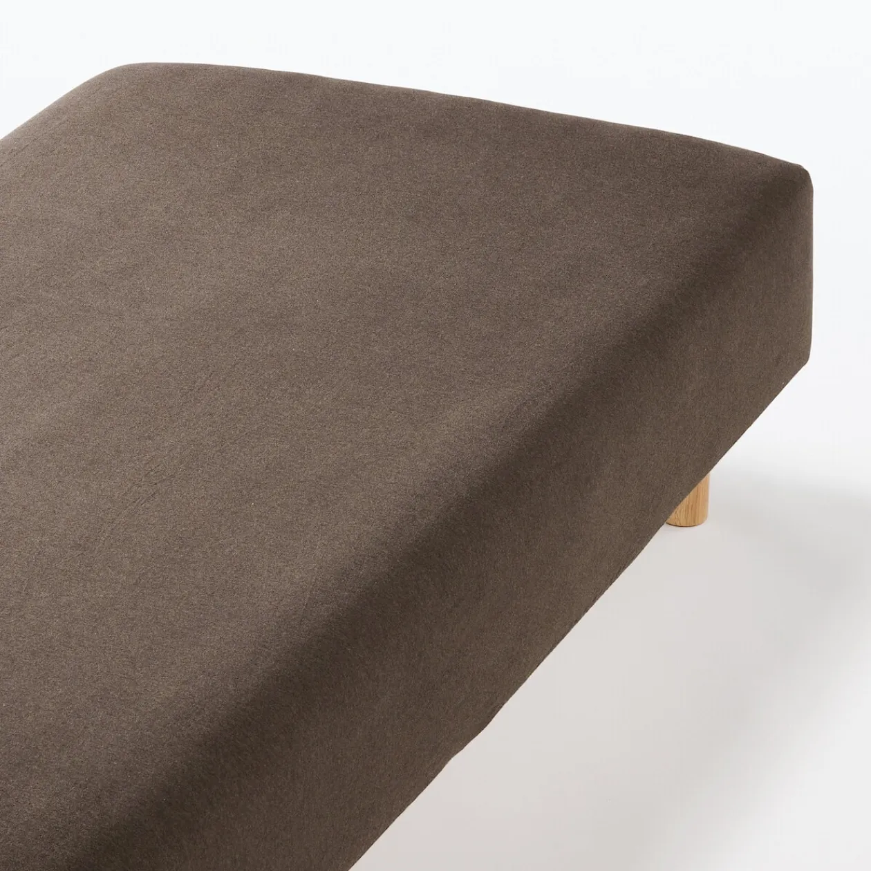 Draps De Lit^Muji Drap housse en jersey de coton ‐ 160 x 200 x 18‐28 cm