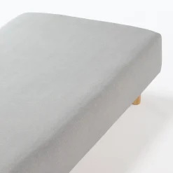 Draps De Lit^Muji Drap housse en jersey de coton ‐ 140 x 200 x 18‐28 cm