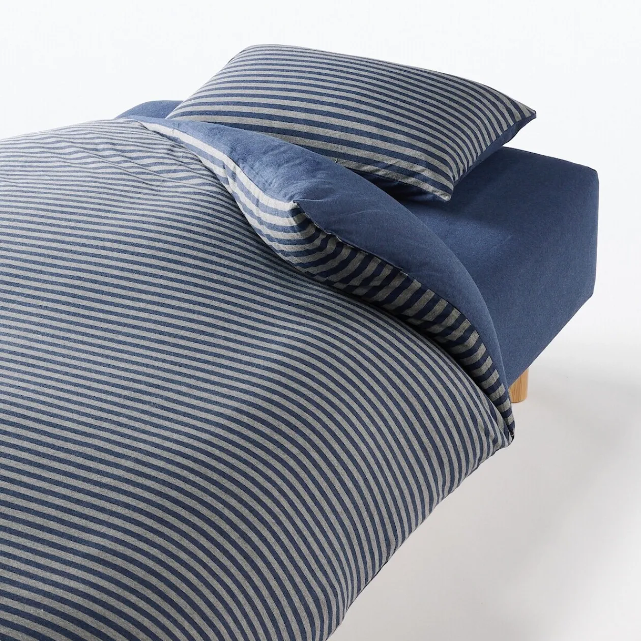 Draps De Lit^Muji Drap housse en jersey de coton ‐ 140 x 200 x 18‐28 cm