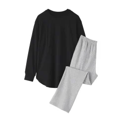 Pyjamas Et Vêtements D'Intérieur^Muji Ensemble de vêtements d'intérieur à manches longues en mélange de lyocell pour femme