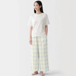 Pyjamas Et Vêtements D'Intérieur^Muji Ensemble d'intérieur avec pantalon en double gaze pour femme