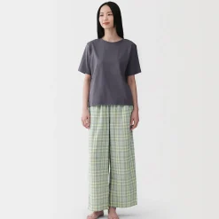 Pyjamas Et Vêtements D'Intérieur^Muji Ensemble d'intérieur avec pantalon en double gaze pour femme