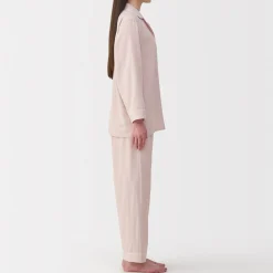 Pyjamas Et Vêtements D'Intérieur^Muji Ensemble pyjama à manches longues en gaze double pour femme