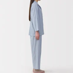 Pyjamas Et Vêtements D'Intérieur^Muji Ensemble pyjama à manches longues en gaze double pour femme