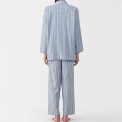 Pyjamas Et Vêtements D'Intérieur^Muji Ensemble pyjama à manches longues en gaze double pour femme