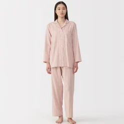 Pyjamas Et Vêtements D'Intérieur^Muji Ensemble pyjama à manches longues en gaze double pour femme