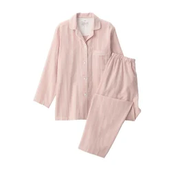 Pyjamas Et Vêtements D'Intérieur^Muji Ensemble pyjama à manches longues en gaze double pour femme