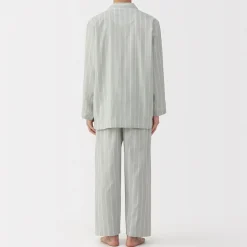 Pyjamas Et Vêtements D'Intérieur^Muji Ensemble pyjama à manches longues en gaze double pour homme