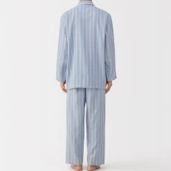 Pyjamas Et Vêtements D'Intérieur^Muji Ensemble pyjama à manches longues en gaze double pour homme