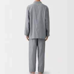 Pyjamas Et Vêtements D'Intérieur^Muji Ensemble pyjama à manches longues en gaze double pour homme