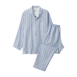 Pyjamas Et Vêtements D'Intérieur^Muji Ensemble pyjama à manches longues en gaze double pour homme