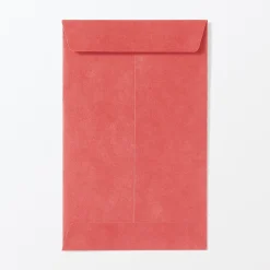 Emballages Cadeaux^Muji Enveloppes petites en papier de bambou avec motifs porte-bonheur - Rouge