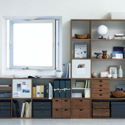 Étagères Modulables En Bois^Muji Etagère additionnelle en noyer ‐ 5 niveaux (Dont Eco‐part. 1,80 €)