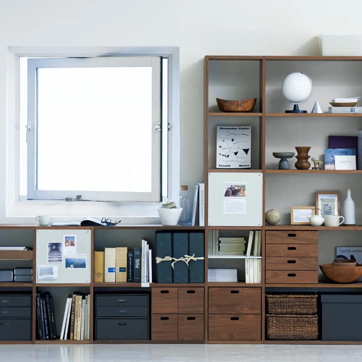 Étagères Modulables En Bois^Muji Etagère additionnelle en noyer ‐ 5 niveaux (Dont Eco‐part. 1,80 €)