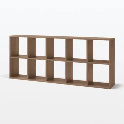 Étagères Modulables En Bois^Muji Etagère additionnelle en noyer ‐ 5 niveaux (Dont Eco‐part. 1,80 €)