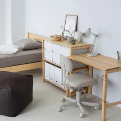 Étagères En Pin Et En Acier^Muji Etagère en pin large ‐ 3 niveaux