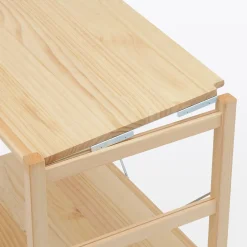 Étagères En Pin Et En Acier^Muji Etagère en pin large ‐ 5 niveaux