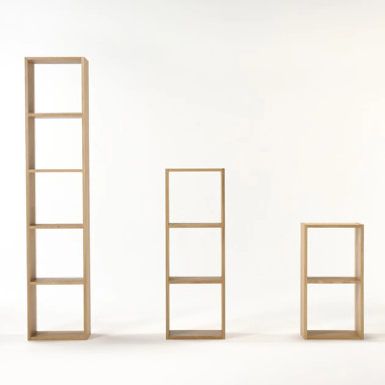 Étagères Modulables En Bois^Muji Etagère étroite en chêne ‐ 3 niveaux (Dont Eco‐part. 1,80 €)