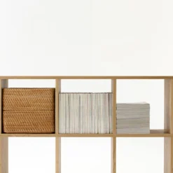 Étagères Modulables En Bois^Muji Etagère étroite en chêne ‐ 3 niveaux (Dont Eco‐part. 1,80 €)