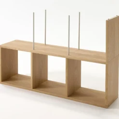 Étagères Modulables En Bois^Muji Etagère étroite en chêne ‐ 3 niveaux (Dont Eco‐part. 1,80 €)