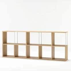 Étagères Modulables En Bois^Muji Etagère étroite en chêne ‐ 3 niveaux (Dont Eco‐part. 1,80 €)