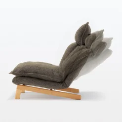 Canapés Et Repose-Pieds^Muji Fauteuil inclinable à dossier haut – Marron